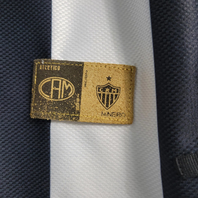 Camisa Atlético Mineiro Edição especial 2008 Masculina Retrô - Preta com detalhes em branco