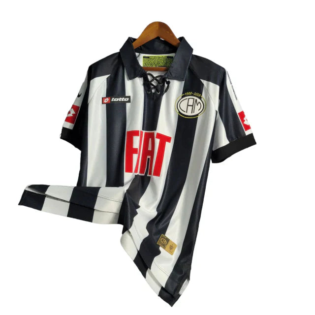 Camisa Atlético Mineiro Edição especial 2008 Masculina Retrô - Preta com detalhes em branco