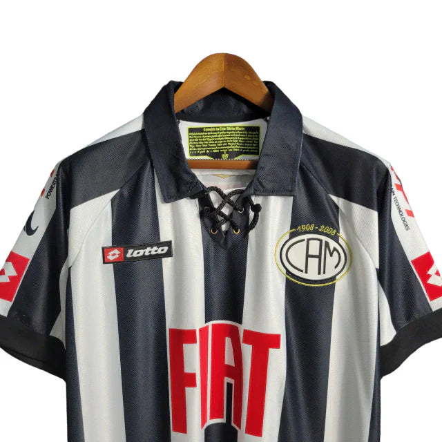 Camisa Atlético Mineiro Edição especial 2008 Masculina Retrô - Preta com detalhes em branco