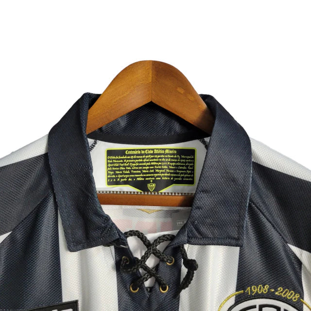 Camisa Atlético Mineiro Edição especial 2008 Masculina Retrô - Preta com detalhes em branco