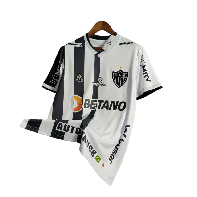 Camisa Atlético Mineiro 22/23 Torcedor Masculina - Branca e preta