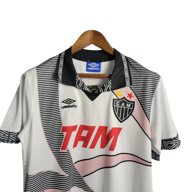 Camisa Atlético Mineiro II 1996 Torcedor Masculino - Branco com detalhes em preto