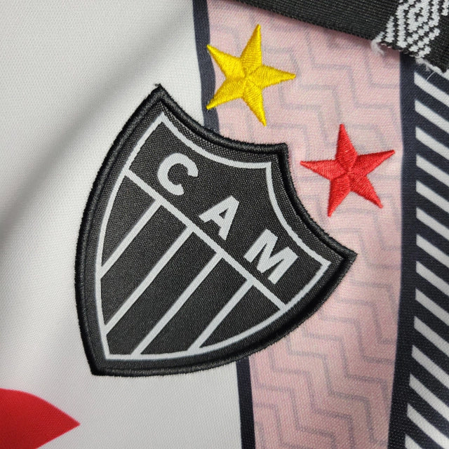 Camisa Atlético Mineiro II 1996 Torcedor Masculino - Branco com detalhes em preto