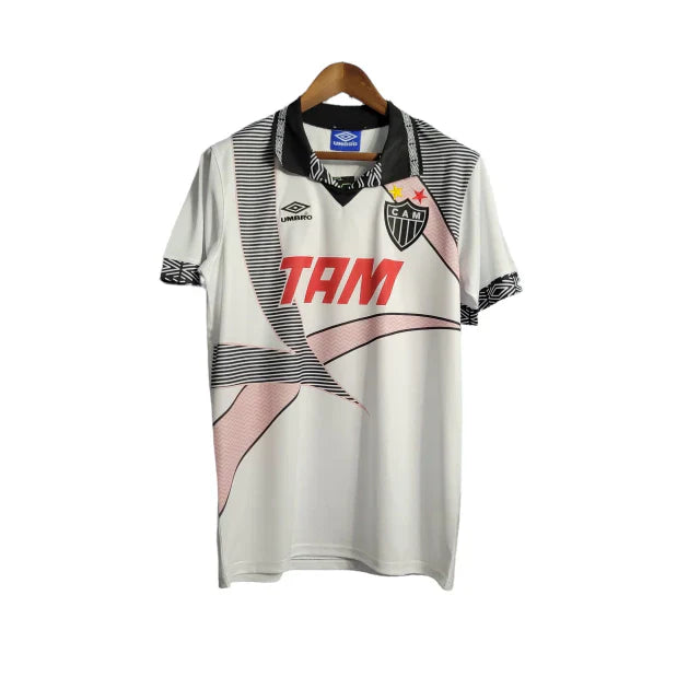 Camisa Atlético Mineiro II 1996 Torcedor Masculino - Branco com detalhes em preto