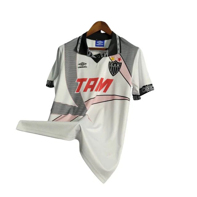 Camisa Atlético Mineiro II 1996 Torcedor Masculino - Branco com detalhes em preto