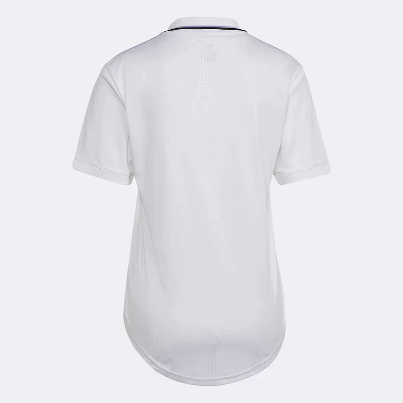 Camisa Feminina Real Madrid I 23/24 Adidas - Branco