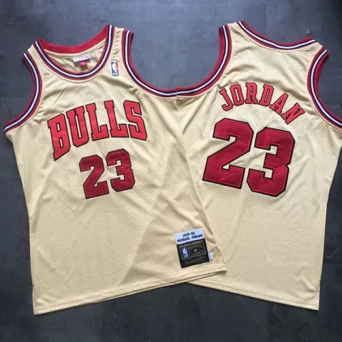 Regata NBA Chicago Bulls Mitchell & Ness Authentic Jordan 23 - Bege