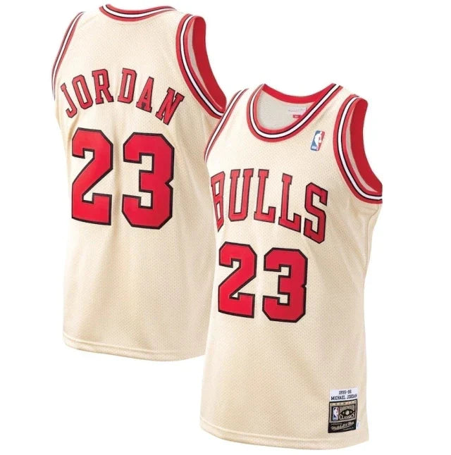 Regata NBA Chicago Bulls Mitchell & Ness Authentic Jordan 23 - Bege