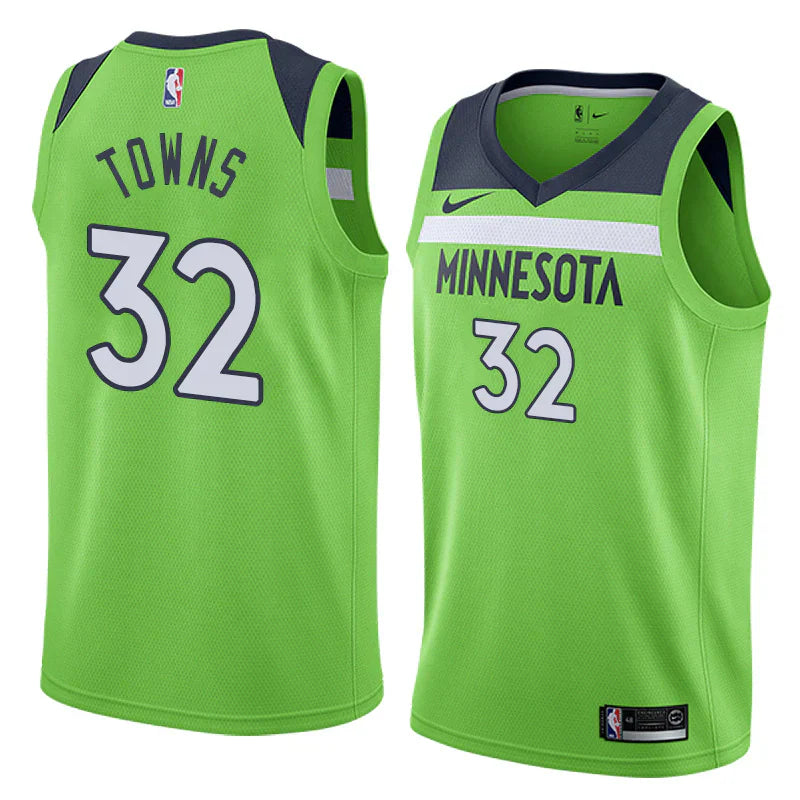 Regata NBA Minnesota Timberwolves Nike Authentic Swingman Towns 32 - Verde