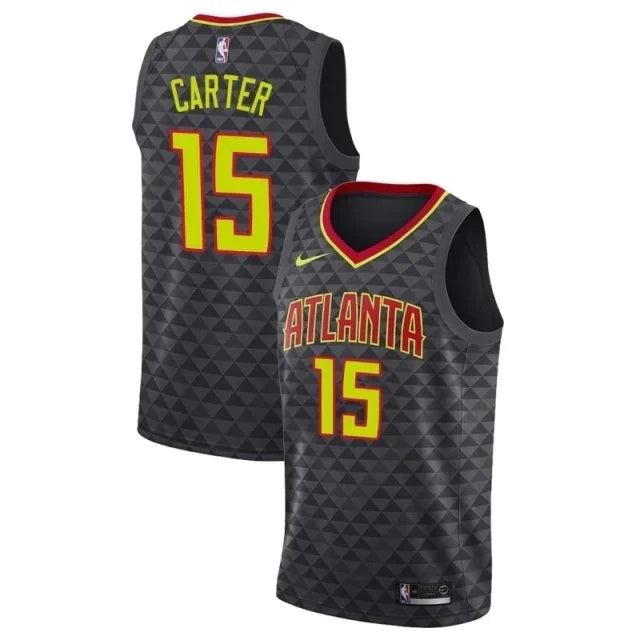 Regata NBA Atlanta Hawks Nike Authentic Carter 15 - Preta