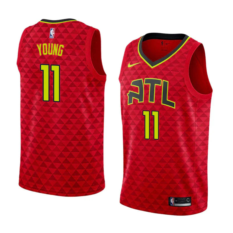 Regata NBA Atlanta Hawks Nike Authentic Young 11 - Vermelha