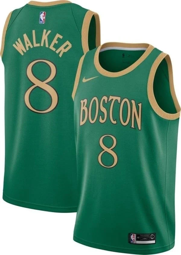 Regata NBA Boston Celtics Nike Authentic Walker 8 - Verde e Dourada