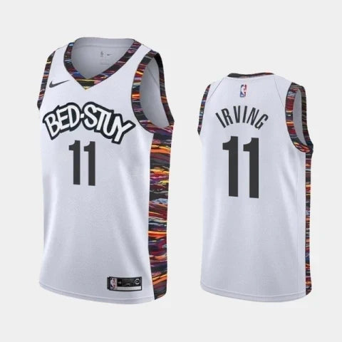 Regata NBA Brooklyn Nets Nike Authentic Irving 11 - Branca