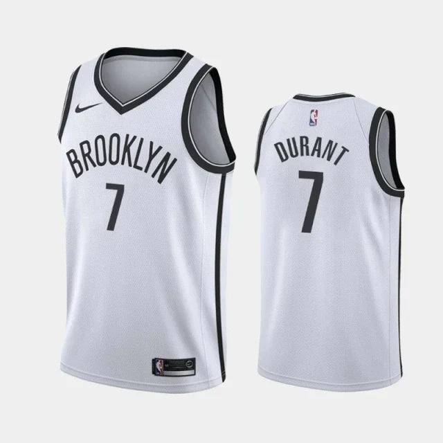 Regata NBA Brooklyn Nets Nike Authentic Durant 7 - Branca