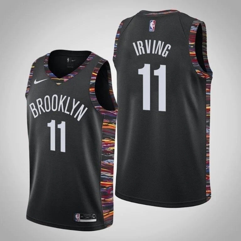 Regata NBA Brooklyn Nets Edition 18/19 Nike Authentic Irving 11 - Preta