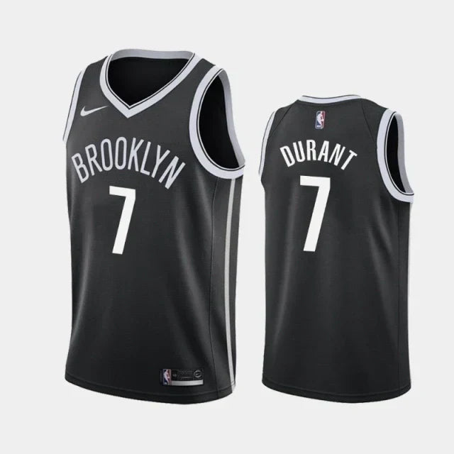 Regata NBA Brooklyn Nets Jordan Authentic Durant 7 - Preta