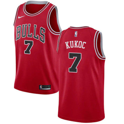 Regata NBA Chicago Bulls Nike Authentic Kukoc 7 - Vermelha