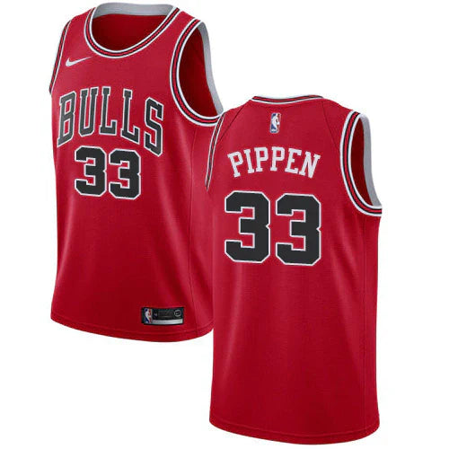 Regata NBA Chicago Bulls Nike Authentic Pippen 33 - Vermelha