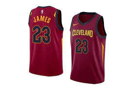 Regata NBA Cleveland Cavaliers Nike Authentic James 23 - Grená