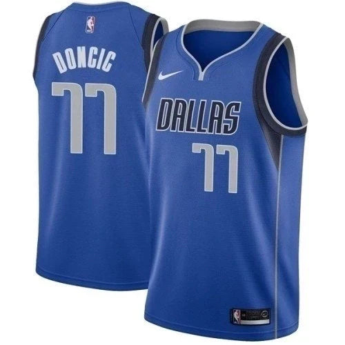 Regata NBA Dallas Mavericks Nike Authentic Swingman Doncic 77 - Azul