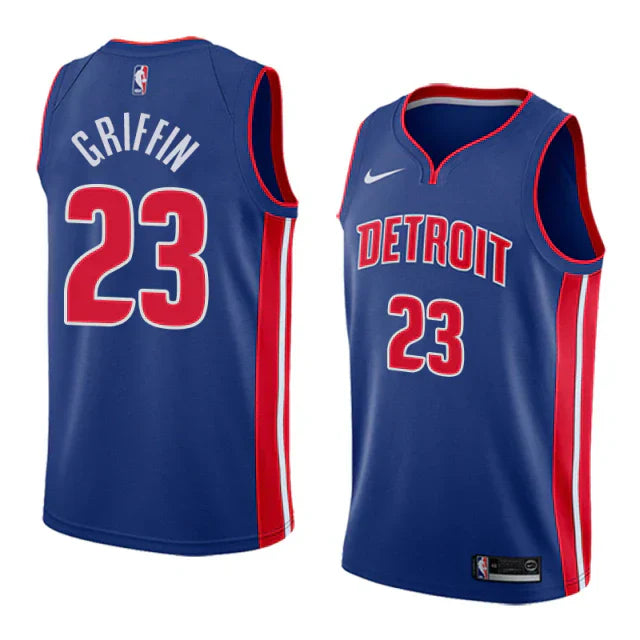 Regata NBA Detroit Pistons Nike Authentic Swingman Griffin 23 - Azul