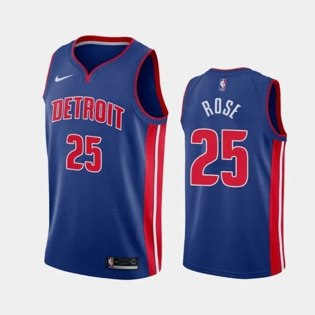 Regata NBA Detroit Pistons Nike Authentic Swingman Rose 25 - Azul