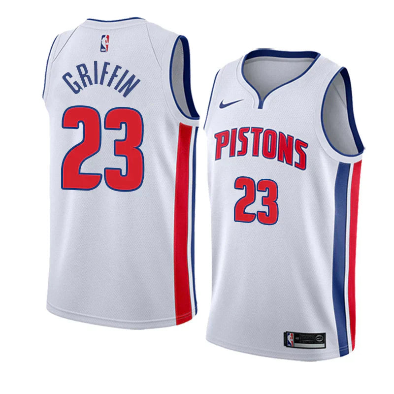 Regata NBA Detroit Pistons Nike Authentic Swingman Griffin 23 - Branca