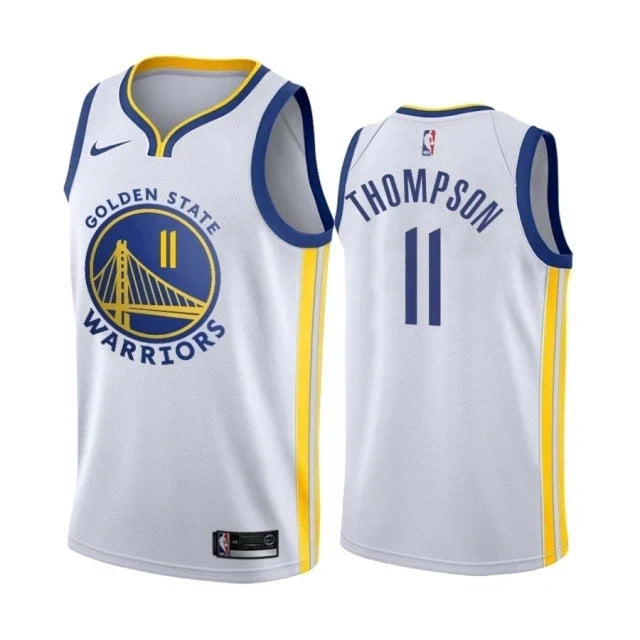 Regata NBA Golden State Warriors Nike Authentic Swingman Thompson 11 - Branca