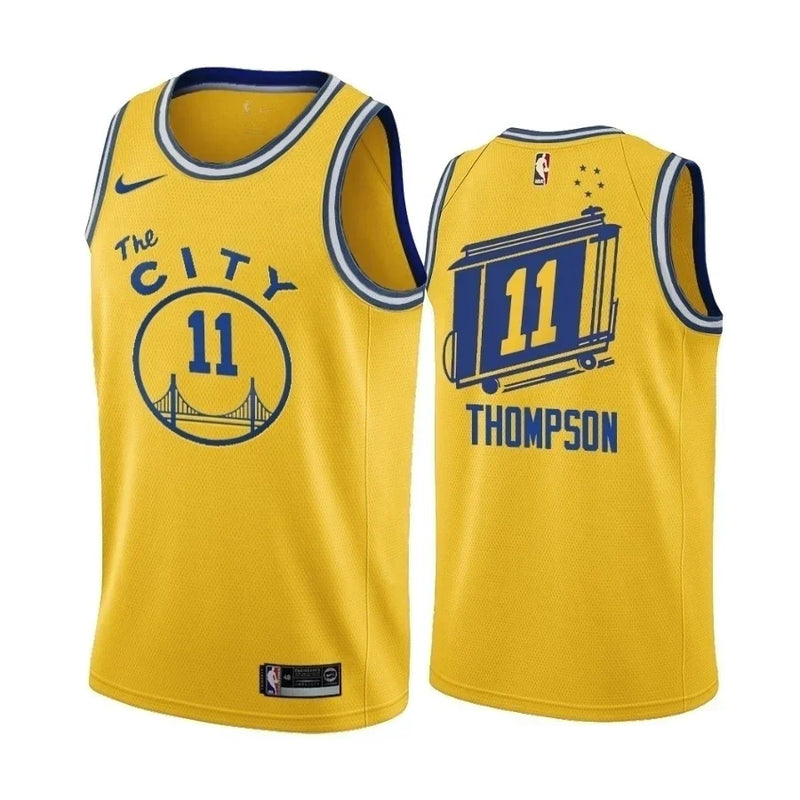 Regata NBA Golden State Warriors The City Nike Authentic Thompson 11 - Amarela