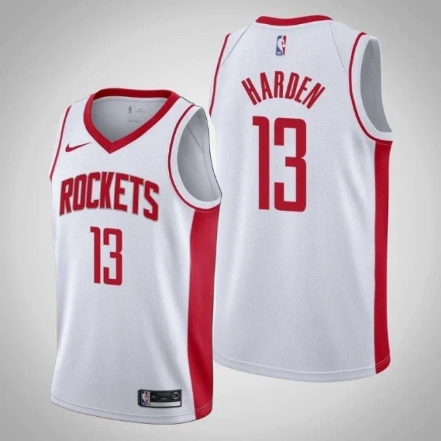 Regata NBA Houston Rockets Nike Authentic Swingman Harden 13 - Branca