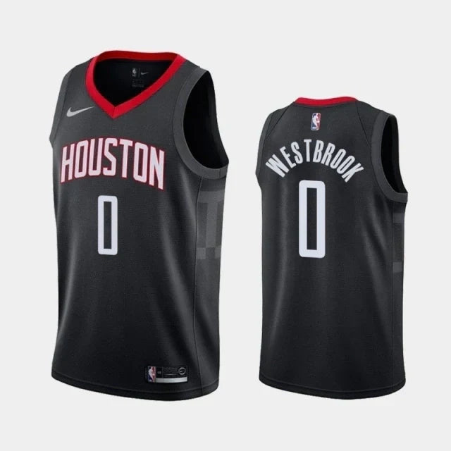 Regata NBA Houston Rockets Nike Authentic Swingman Westbrook 0 - Preta