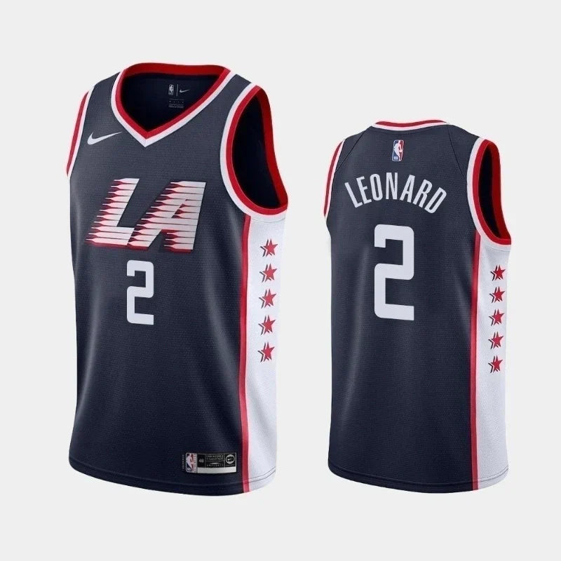 Regata NBA Los Angeles Clippers Nike Authentic Swingman Leonard 2 - Azul Marinho