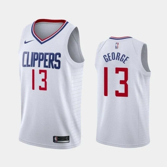 Regata NBA Los Angeles Clippers Nike Authentic Swingman George 13 - Branca