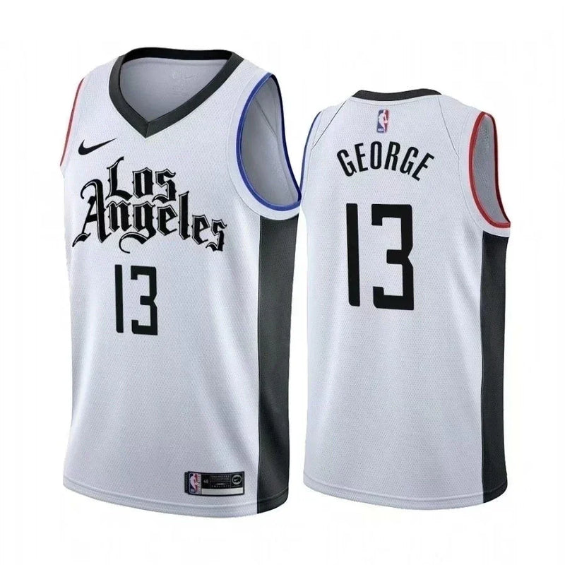 Regata NBA Los Angeles Clippers City Edition Nike Authentic Swingman George 13 - Branca