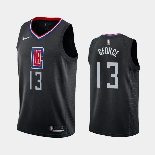 Regata NBA Los Angeles Clippers Nike Authentic Swingman George 13 - Preta