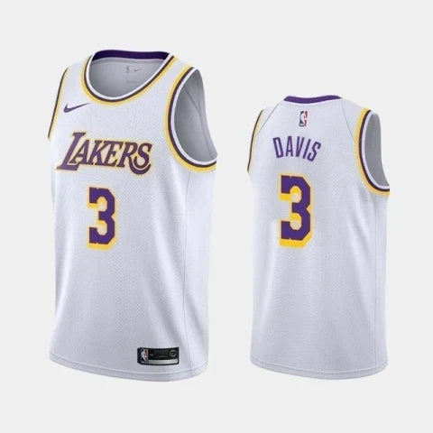 Regata NBA Lakers Nike Authentic Davis 3 - Branca