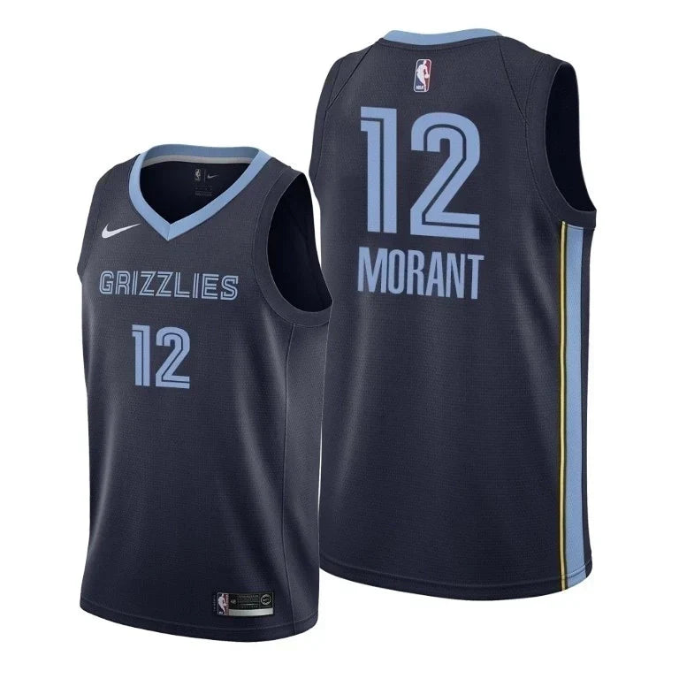 Regata NBA Grizzlies Nike Authentic Morant 12 - Azul Marinho