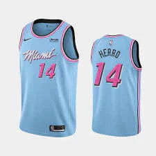 Regata NBA Miami Heat Nike Authentic Herro 14 - Azul