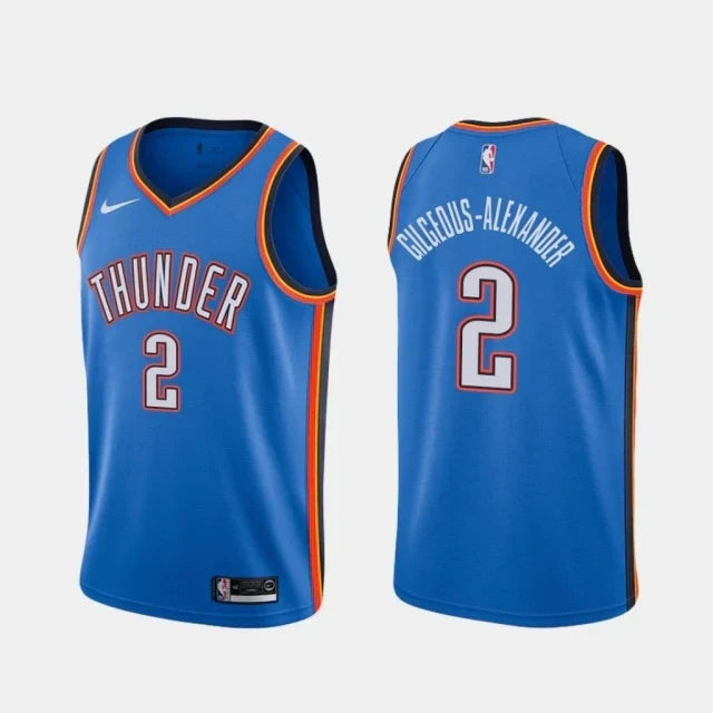 Regata NBA Oklahoma City Thunder Nike Authentic Swingman Gilgeous Alexander 2 - Azul