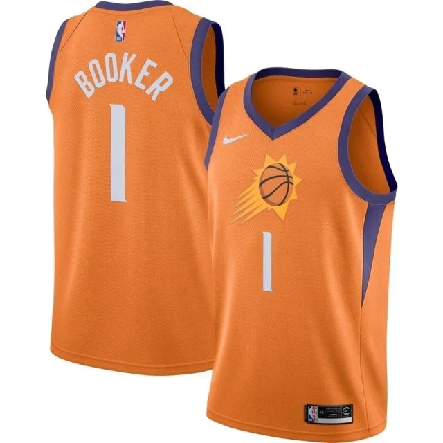 Regata NBA Phoenix Suns City Edition Nike Authentic Brooker 1 - Laranja