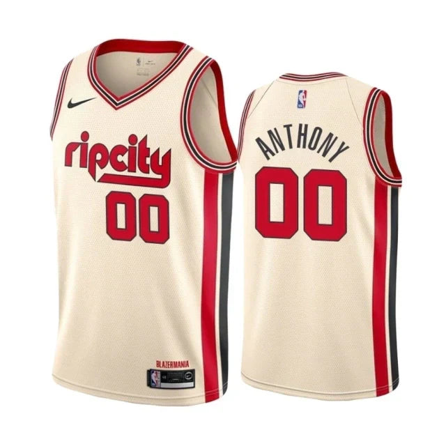 Regata NBA Portland Trail Blazers City Edition 19/20 Nike Authentic Swingman Anthony 00 - Bege