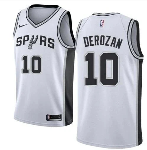 Regata NBA San Antonio Spurs Nike Authentic Swingman DeRozan 10 - Branca