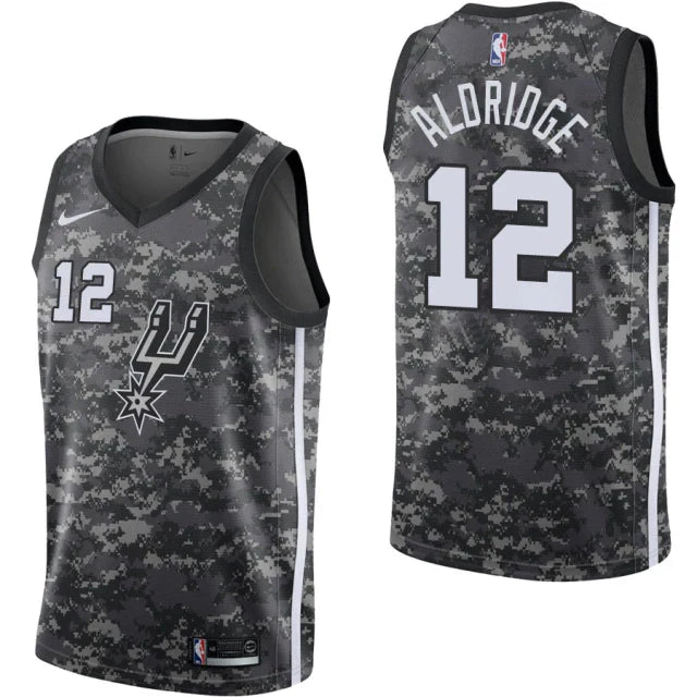 Regata NBA San Antonio Spurs Nike Authentic Swingman Aldridge 12 - Camuflada