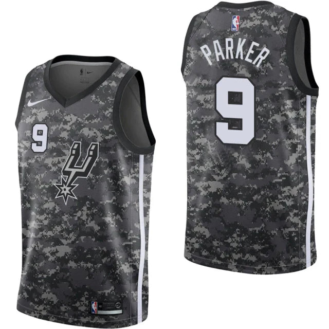 Regata NBA San Antonio Spurs Nike Authentic Swingman Parker 9 - Camuflada