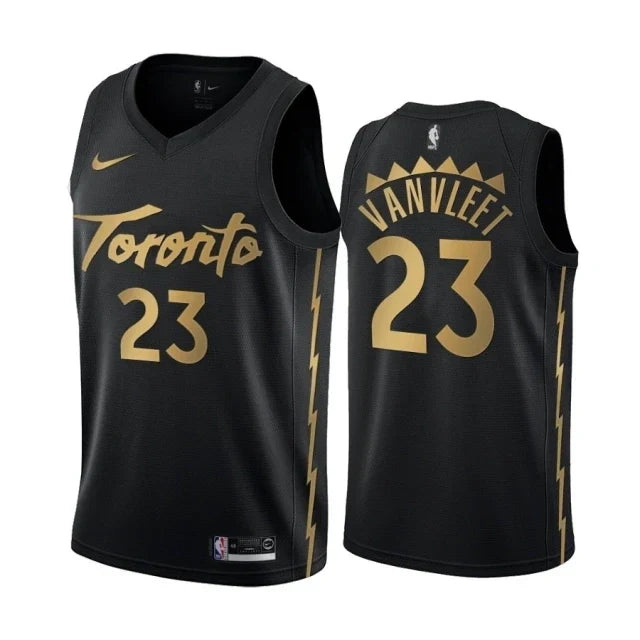 Regata NBA Toronto Raptors City Edition Nike Swingman Authentic VanVleet 23 - Preta