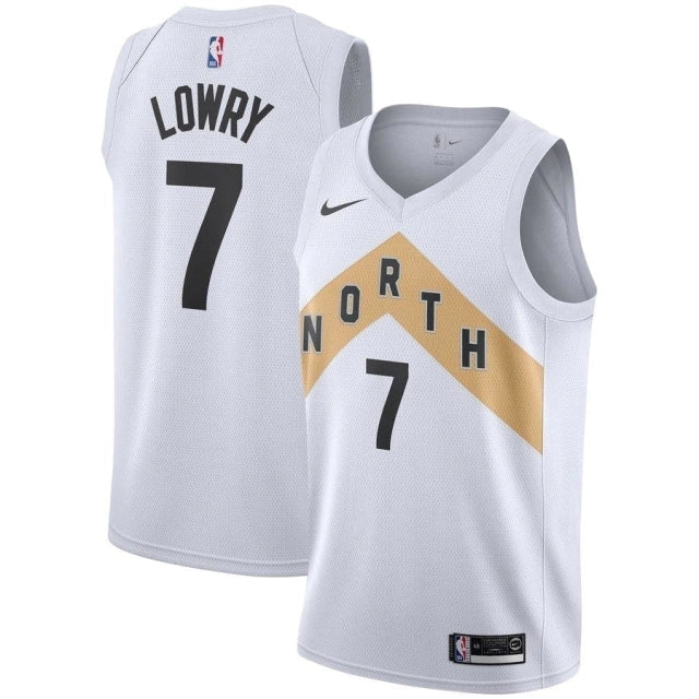 Regata NBA Toronto Raptors Nike Authentic Swingman Lowry 7- Branca