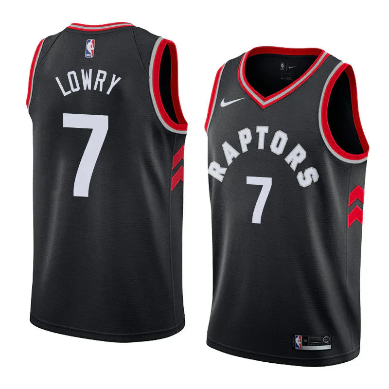 Regata NBA Toronto Raptors Nike Authentic Swingman Lowry 7- Preta