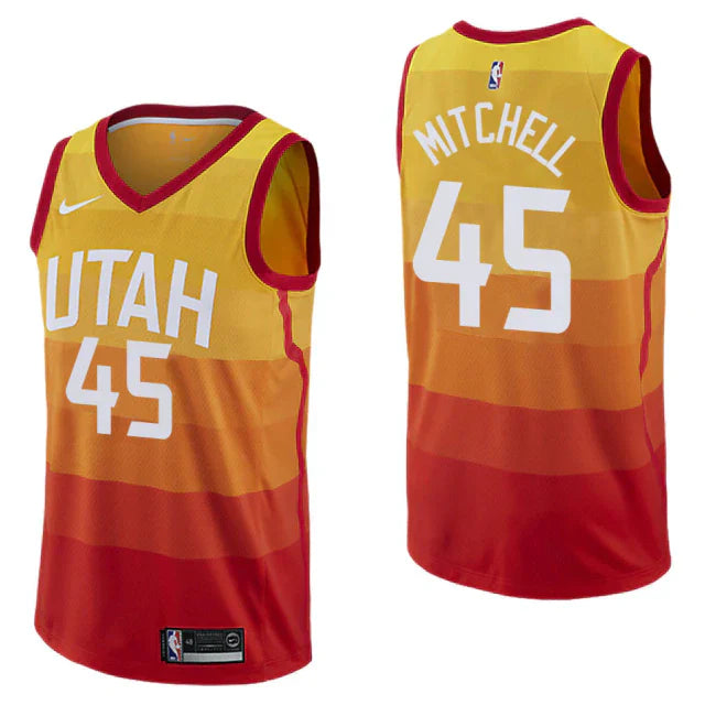 Regata NBA Utah Jazz City Edition 18/19 Nike Authentic Mitchell 45