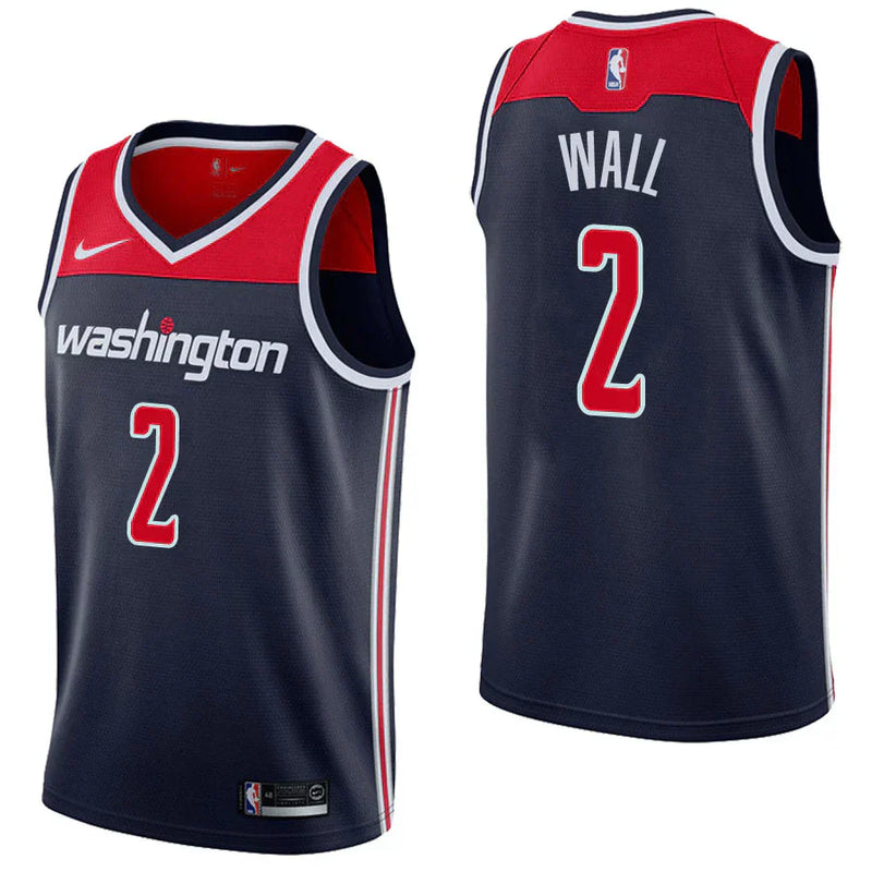 Regata NBA Washington Wizards Nike Authentic Swingman Wall 2- Preta e Vermelha