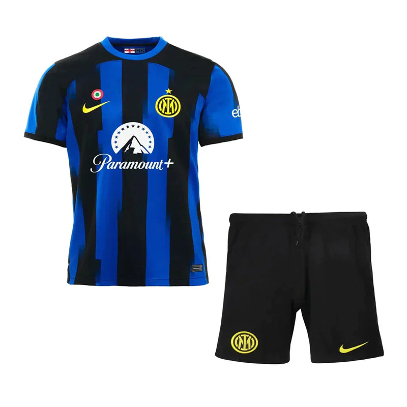 Conjunto Infantil Inter de Milão Home 23/24 - Azul e Preto